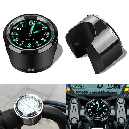 Motorcycle handlebar clock - motorcycle,