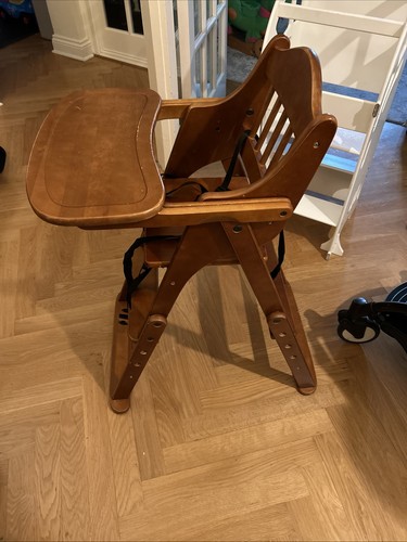 Wood baby foldable - high, chair