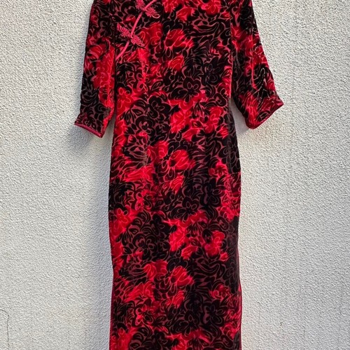 Vintage women red - red, black