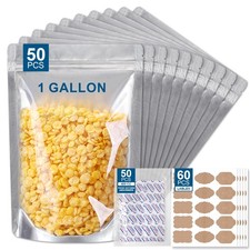 50 Packs 1 Gallon Mylar Bags