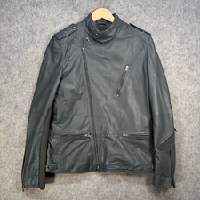 Reiss Leather Jacket Mens Size