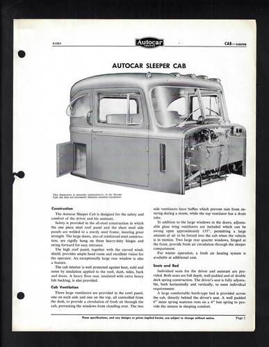 Autocar trucks sleeper - trucks,