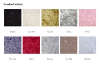 Crushed Velvet Divan bed with memory sprung mattress and 20 inch Headboard