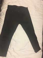 Nudie Jeans Tight Terry Deep Black Worn Mens Jeans W32 L32