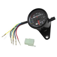 Motorcycle Odometer Speedometer Tachometer Gauge Black 1PC