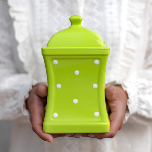 Lime green and white - lime,