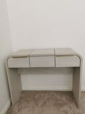 Next Light Natural Mia Oak Effect Console Dressing Table