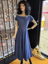 vintage 1950s Satin Feel Evening dress 8/10