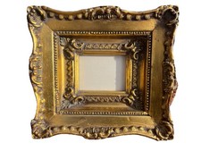 Carvers & Gilders Gold Gilded Ornate Small Baroque Photo Picture Frame 