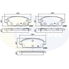 Brake Pads Set For Vauxhall