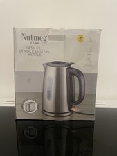 Nutmeg Home Easy Fill Stainless Steel Kettle