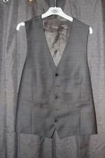 Men's Grey Wool Waistcoat by