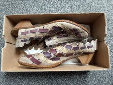 Rieker 46778 'Sina' Antistress Leather sling-back shoes Women’s Size Uk 8