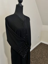 Black Open Abaya Imported From