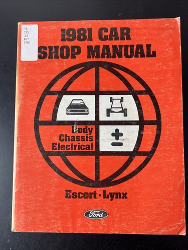 1981 ford car shop - ford, manual