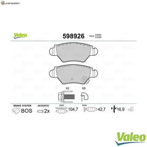 Brake pad set disc - brake,