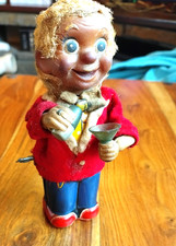 1950's  WIND UP TIN TOY. .   BARTENDER.  Japanese Toy 