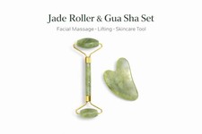 Jade Roller with Gua Sha Set