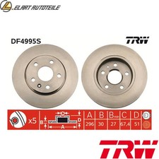 2x BRAKE DISCS DF4995S FOR