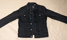 Levi Strauss Men's Black Denim Jacket CA00342 - Size M - Great Condition