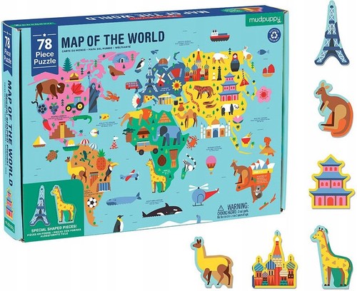 Mudpuppy world map - world,