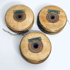Vintage Large Wooden Yo-Yo Set of 3 - Genuine Mill Relic YoYos Collectable Yo Yo