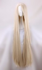 120cm Long Tangled Rapunzel Eruda Chobits Extra Straight Blonde Cosplay Wig