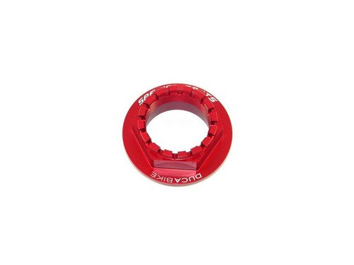 Rear wheel nut red - rear,