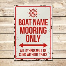 Personalised Boat Mooring