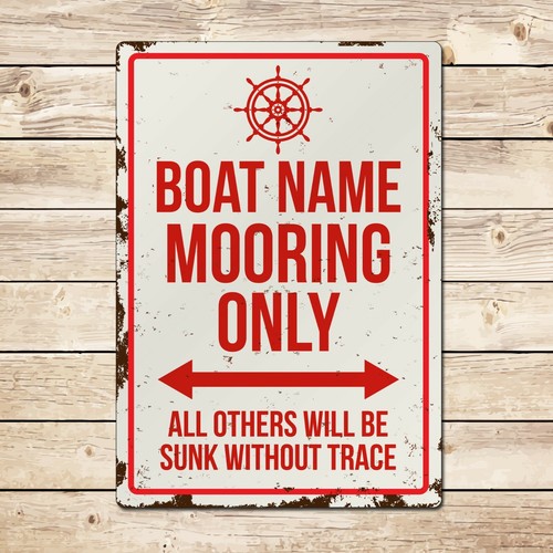 Personalised boat mooring - personalised,