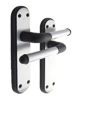 Door Handles MATT BLACK - Satin Interior Lever Latch Marina Deluxe Modern D1
