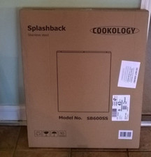 Universal Stainless Steel Splashback for Kitchen  60cm x 75cm Cookology