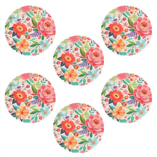 Set colourful floral - of,