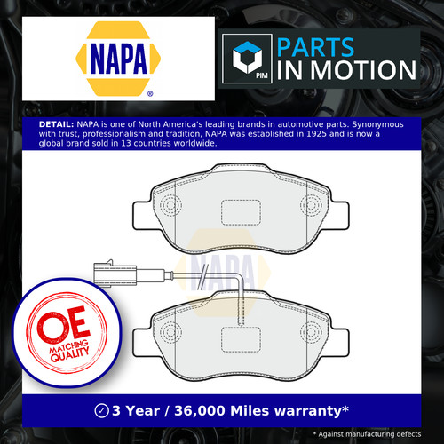 Brake pads set front nbp1815 - set,