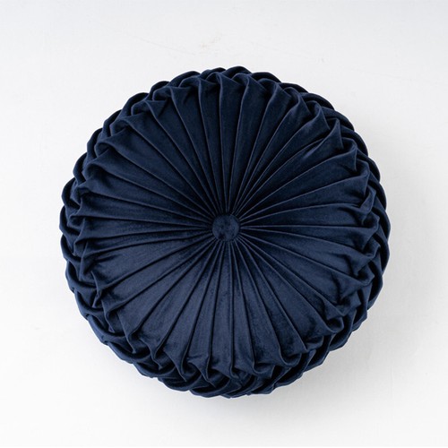 Round velvet pillow - pillow, throw