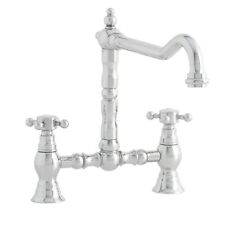 NEW Astracast TP0430 Camargue Bridge Twin Dial Single Flow Tap - Chrome BR752