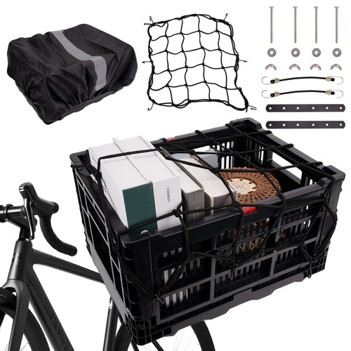 Bike basket rear folding - bike,