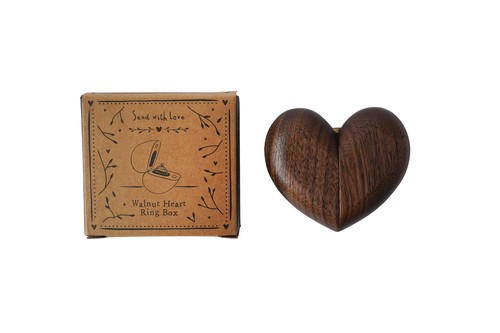 Send with love wooden heart - send,
