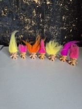 Vintage Trolls Mini Figures pencil toppers Bundle #6