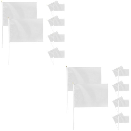 Handheld referee flags white - flags,