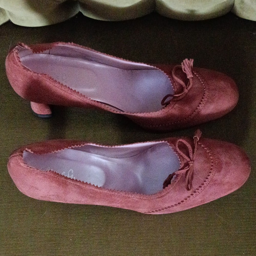 Chiarag pink suede court - pink,
