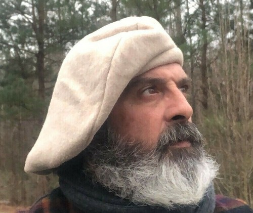 Men cream wool scot - scot, bonnet