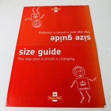 Royal Mail 2006 Post Office Size Guide A4 Glossy 3 Fold Leaflet Postage Info