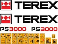 TEREX PS3000 DUMPER DECALS