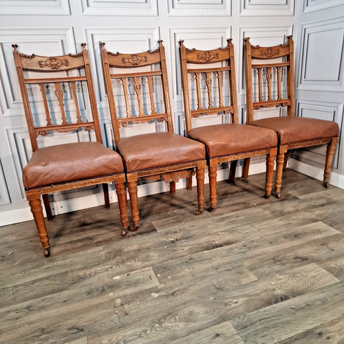 Antique oak dining - dining, set