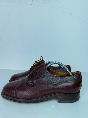 Cheaney brown leather cap toe - leather,