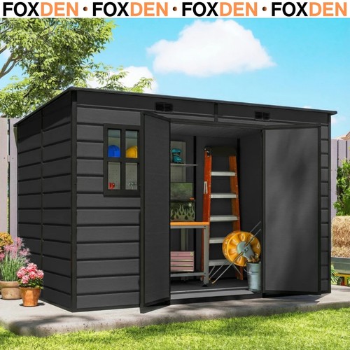 Resin garden shed - x,