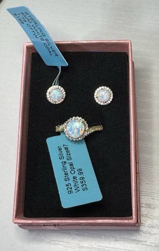 Wow white opal - opal, earring