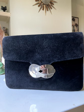 Vintage Harrod's Black Suede