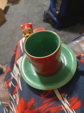 Christmas Winnie The Poo Cup And Saucer